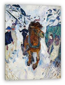 Edvard Munch: Galoppozó ló (vászonkép)