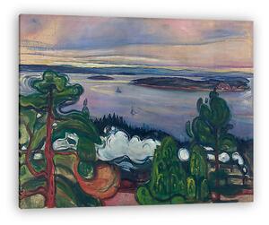 Edvard Munch: Mozdony füstje (vászonkép)