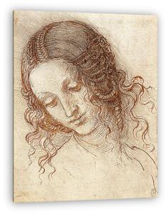 Leonardo da Vinci: Léda portréja (színváltozat 1.) (vászonkép)