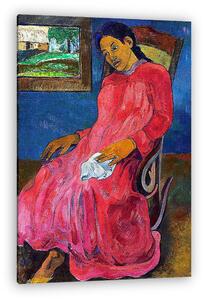Paul Gauguin: Faaturuma (1891) - Színverzió 1. (vászonkép)