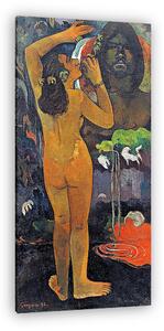 Paul Gauguin: Hina Te Fatou (A Hold és a Föld) - Színverzió 1. (vászonkép)