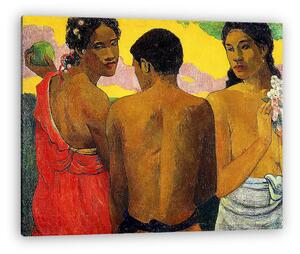 Paul Gauguin: Három tahiti (vászonkép)
