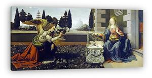 Leonardo da Vinci: Angyali üdvözlet (vászonkép)