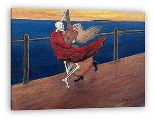 Hugo Simberg: Tánc a halállal (1899) (vászonkép)