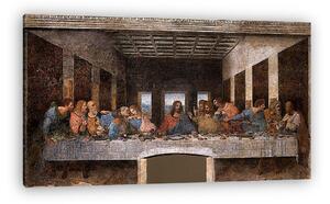 Leonardo da Vinci: Az utolsó vacsora (sötét verzió) (vászonkép)