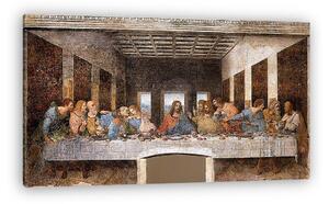 Leonardo da Vinci: Az utolsó vacsora (világos verzió) (vászonkép)