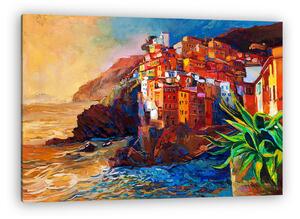 A Cinque Terre tengerpartja (vászonkép)