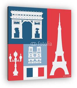 Paris design, vektoros illusztráció. (vászonkép)