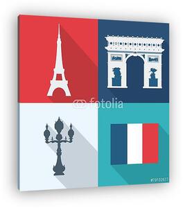 Paris design, vektoros illusztráció. (vászonkép)