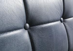 DARKNESS Valódi bőr fotel, 60x67x86, kék