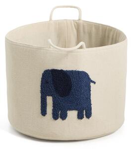 Elefántcsont színű textil játéktároló kosár ø 45x30 cm Tandani – Kave Home