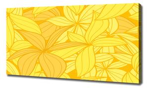 Fali vászonkép Sárga virágok háttér