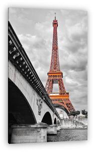 Eiffel-torony narancssárga színben (vászonkép)
