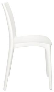 VidaXL 2 db fehér polipropilén kerti szék 50 x 46 x 80 cm