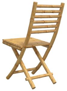 VidaXL 6 db összecsukható bambusz kerti szék 43x54x88 cm