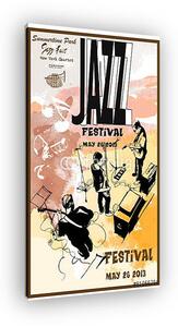 Jazz plakát gitárral (vászonkép)