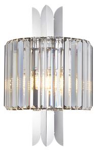 Prémium fém-kristály fali lámpa króm Milagro Margot Chrome (ML0412) 2xE14