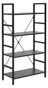 Minto polcrendszer, 4 polc, fekete