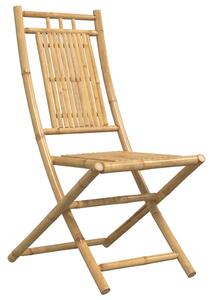 VidaXL 2 db összecsukható bambusz kerti szék 46 x 66 x 99 cm