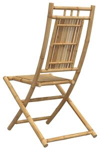 VidaXL 2 db összecsukható bambusz kerti szék 46 x 66 x 99 cm