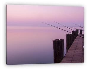 Gyönyörű naplemente a Balaton-ban (vászonkép)