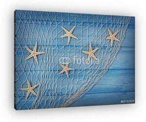 Seastars a halászhálóra (vászonkép)
