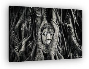 Buddha vezetője. Ayutthaya, Thaiföld. (vászonkép)