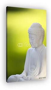 Fehér Buddha zölden 02 (vászonkép)