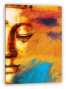 Absztrakt Buddha arca háttér (vászonkép)