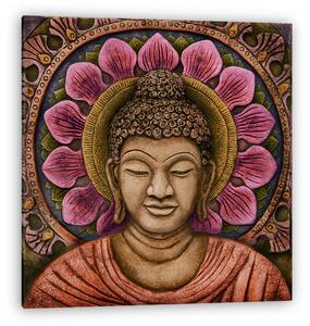 Színes Buddha Relief (vászonkép)
