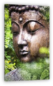 Grunge Buddha Nature - Hámlasztott szín (vászonkép)
