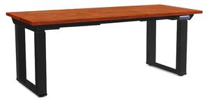 OfficeTech Strong állítható magasságú asztal 180 x 80 cm, fekete alap, cseresznye