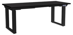 OfficeTech Strong állítható magasságú asztal 180 x 80 cm, fekete alap, fekete