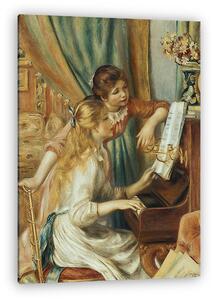 Pierre Auguste Renoir: Fiatal lányok a zongoránál /half blue version/ (vászonkép)