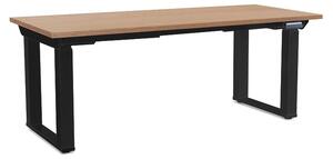 OfficeTech Strong állítható magasságú asztal 180 x 80 cm, fekete alap, tölgy