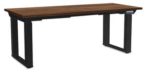 OfficeTech Strong állítható magasságú asztal 180 x 80 cm, fekete alap, silverjack tölgy