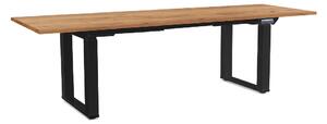 OfficeTech Strong állítható magasságú asztal 240 x 80 cm, fekete alap, craft tölgy