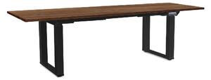 OfficeTech Strong állítható magasságú asztal 240 x 80 cm, fekete alap, silverjack tölgy
