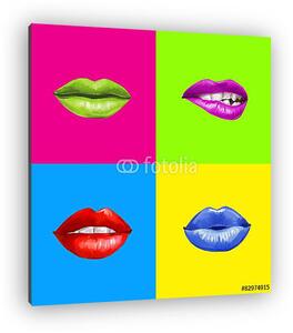 Pop art ajkak.Lips háttér. (vászonkép)