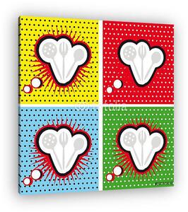 Pop Art, konyhai eszközök (vászonkép)