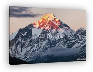 Éjszakai panorámás kilátás a Dhaulagiri-Nepál-hegyről (vászonkép)