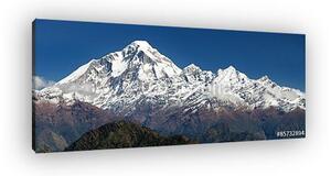 Panorámás kilátás Dhaulagiri Jaljala folyótól (vászonkép)