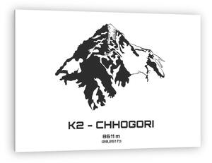 A K2 vázlata vázlata (vászonkép)