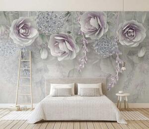 Fotótapéta Elegáns rózsák egyszínű árnyalatokban, Modern fotótapéta, Modern fotótapéta, u01597 - Muralas.hu
