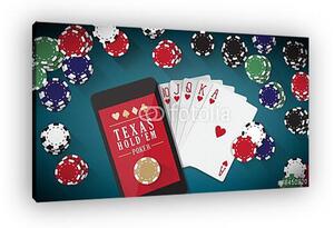Hold'em póker banner (vászonkép)