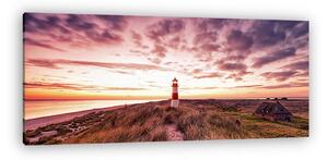 Világítótorony panoráma Sylt (vászonkép)