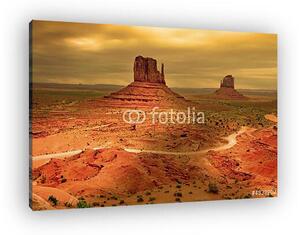 Napnyugtak naplementekor a naplementében, Monument Valley (vászonkép)