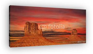 Monument Valley naplementében, Utah, USA. (vászonkép)