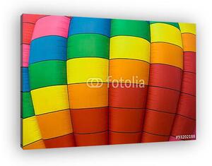 Színes hőlégballon részlet (fekvő) (vászonkép)