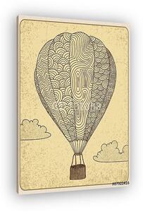 Hőlégballon rajz (vászonkép)